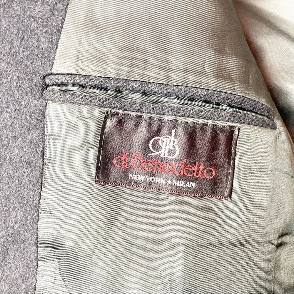 DiBenedetto Cashmere Wool Blend Grey Blazer Sport Coat Men's 42R